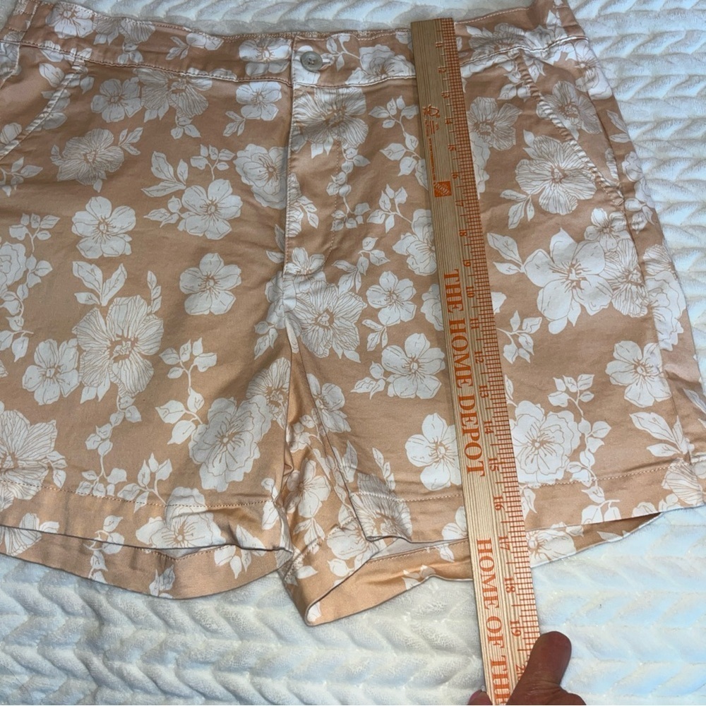 Jachs Floral Tan chino Women's Shorts Size XXL pockets - Picture 9 of 10